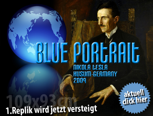 Blue Portrait Tesla Society of Switzerland