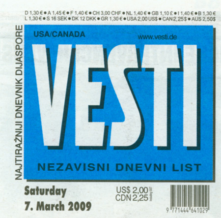 Vesti Cover
