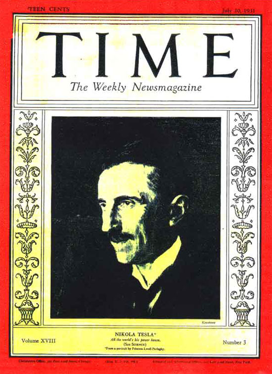 Time Magazine Nikola Tesla